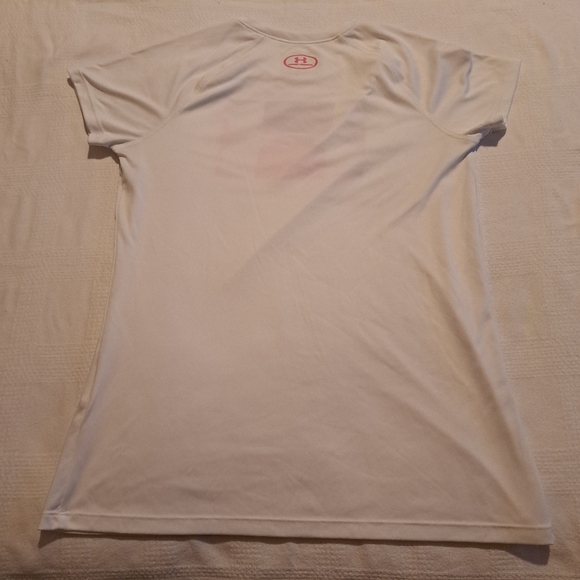 Under Armour youth large white top YLG Loose - Picture 3 of 3